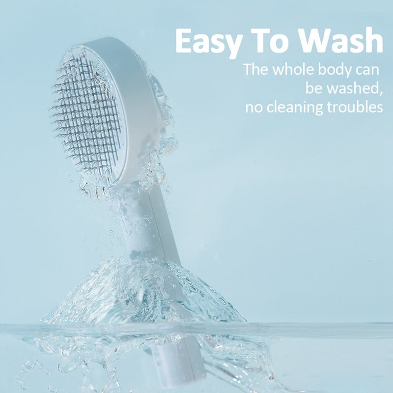 BowLift | GROOMCLICK – Self-Cleaning Cat Brush for Gentle Grooming & Less Shedding