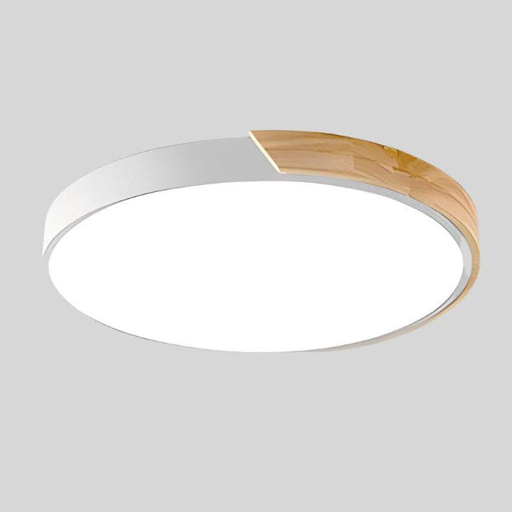 BowLift | Nordic Wooden Circular Ceiling Light Fixture for Macaroon Style Home Decor & Ambient Lighting