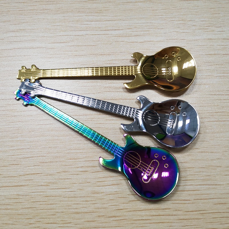 Guitar Shaped Coffee Spoon | Bowlift