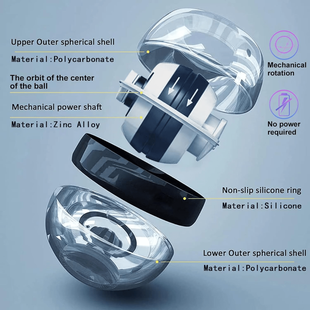 BowLift | Gyropower Self-Starting Forearm Trainer – Gyroscopic Hand Exerciser for Grip Strength and Wrist Training