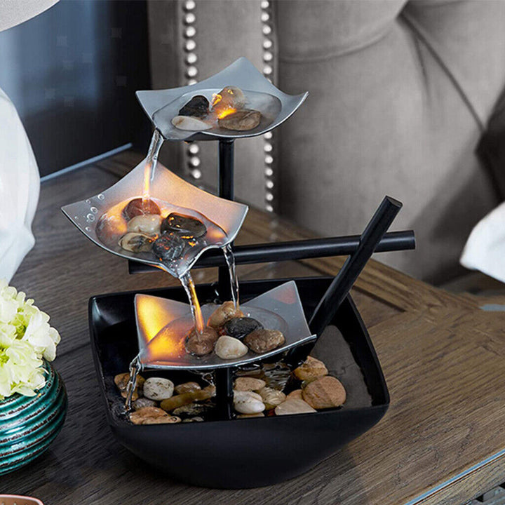 BowLift | LeafFlow – Elegant Indoor Fountain with Leaf Design and Gentle Water Flow