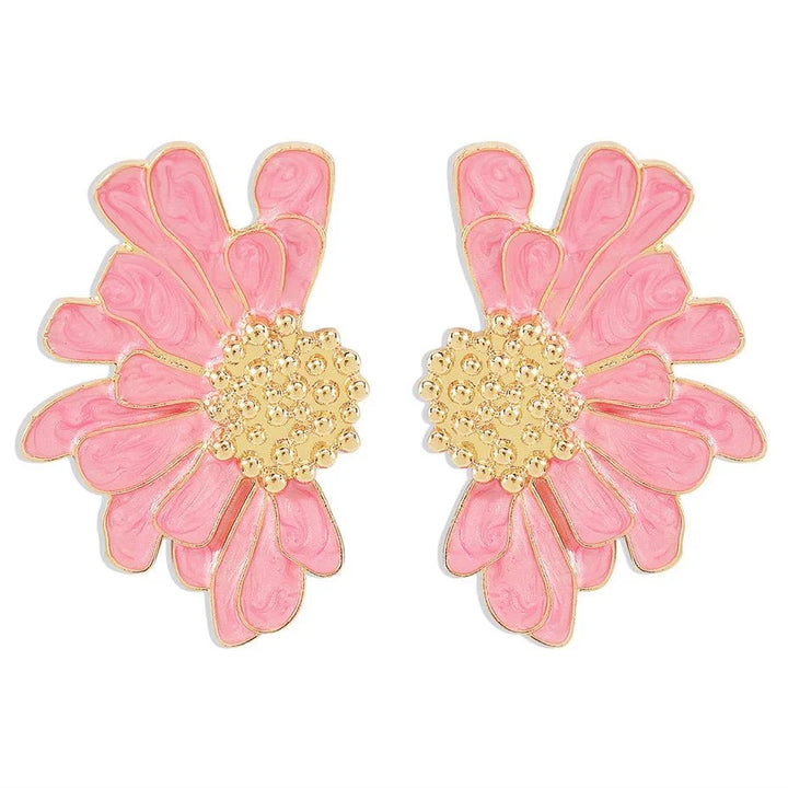 BowLift | Half Flower Enamel Earrings
