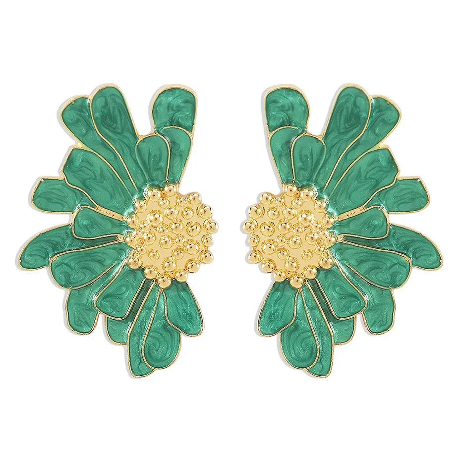 BowLift | Half Flower Enamel Earrings