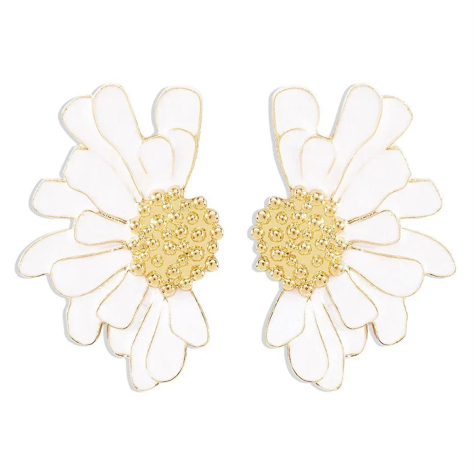 BowLift | Half Flower Enamel Earrings
