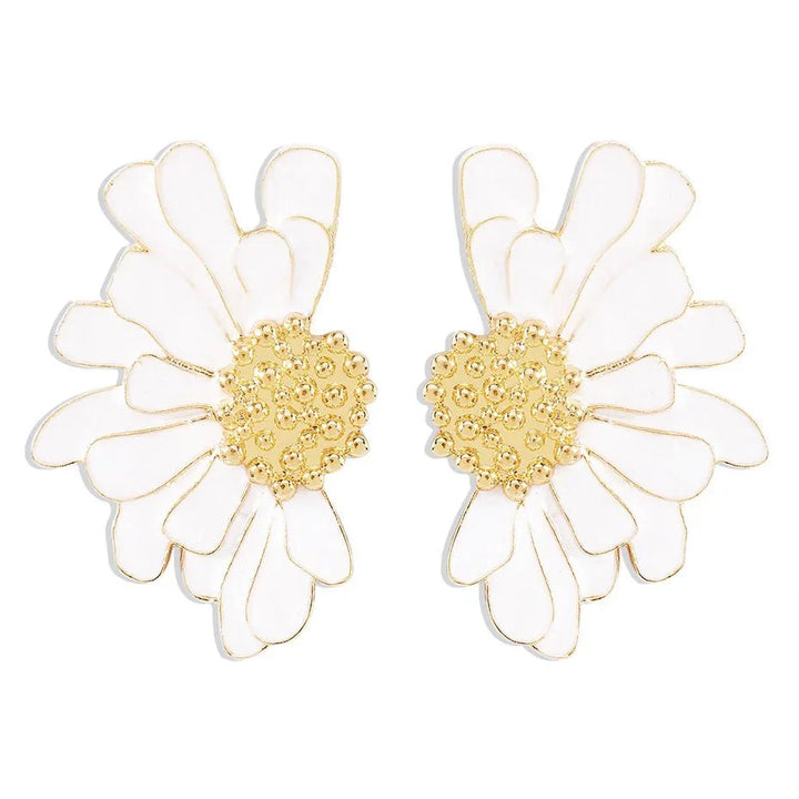 BowLift | Half Flower Enamel Earrings