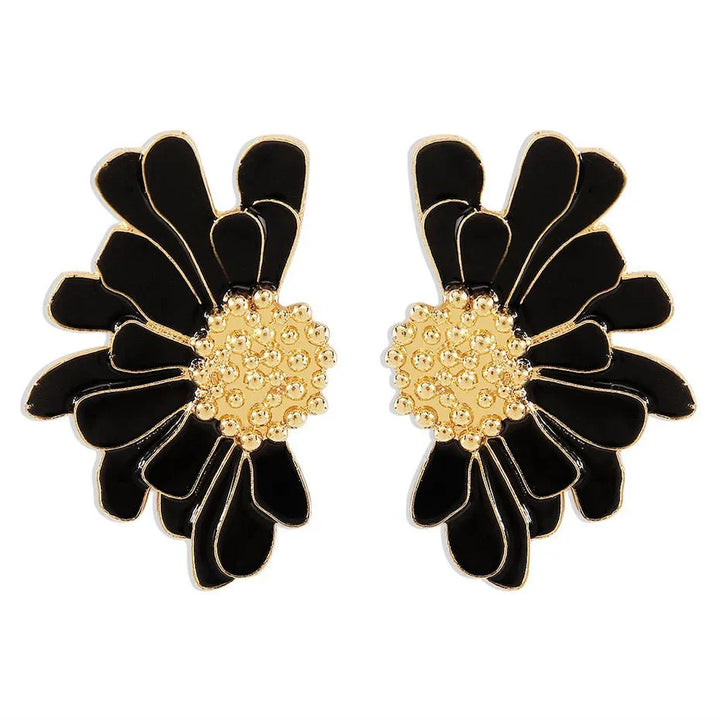 BowLift | Half Flower Enamel Earrings