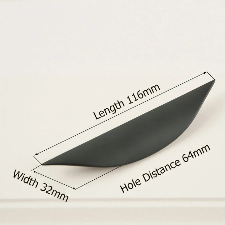 Half Moon Cupboard Door Pulls Kitchen Cabinet Handles and Drawer Knobs | Bowlift