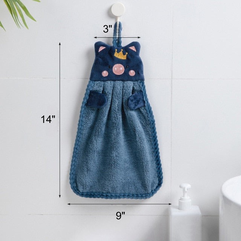 Hand Towel Household Cute Absorbent Kitchen Towel Rag Wipe Towel | Bowlift