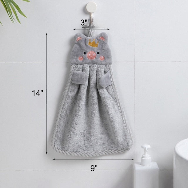 Hand Towel Household Cute Absorbent Kitchen Towel Rag Wipe Towel | Bowlift