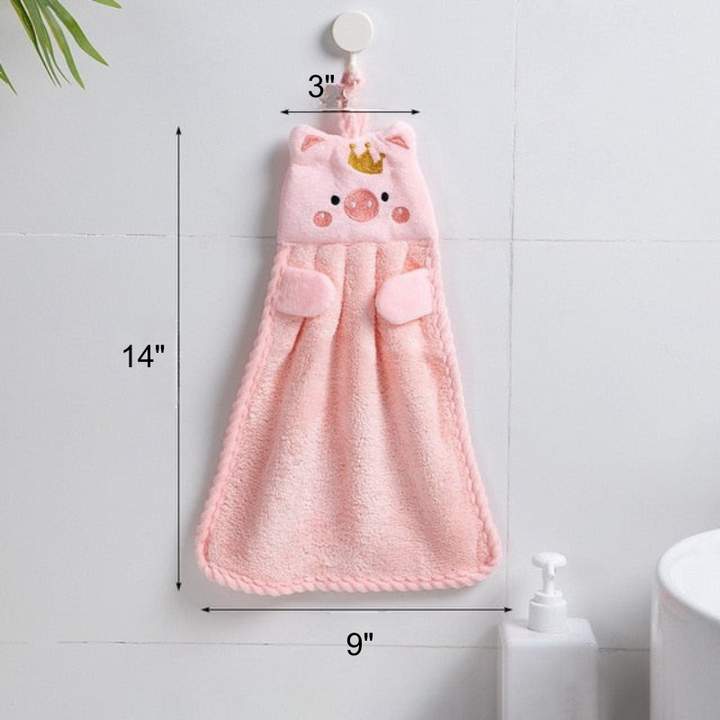 Hand Towel Household Cute Absorbent Kitchen Towel Rag Wipe Towel | Bowlift