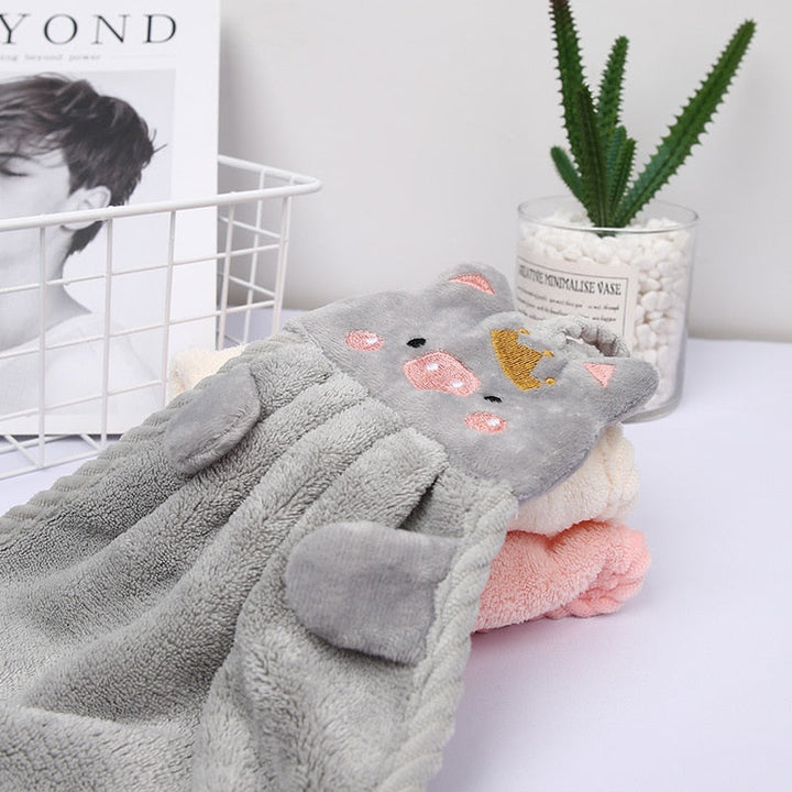 Hand Towel Household Cute Absorbent Kitchen Towel Rag Wipe Towel | Bowlift