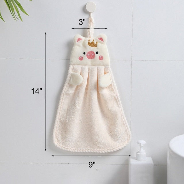 Hand Towel Household Cute Absorbent Kitchen Towel Rag Wipe Towel | Bowlift