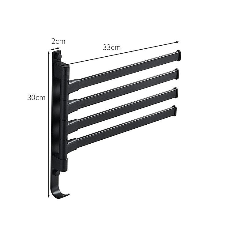 BowLift | Stylish Towelly Towel Rack - in Elegant Black Metal