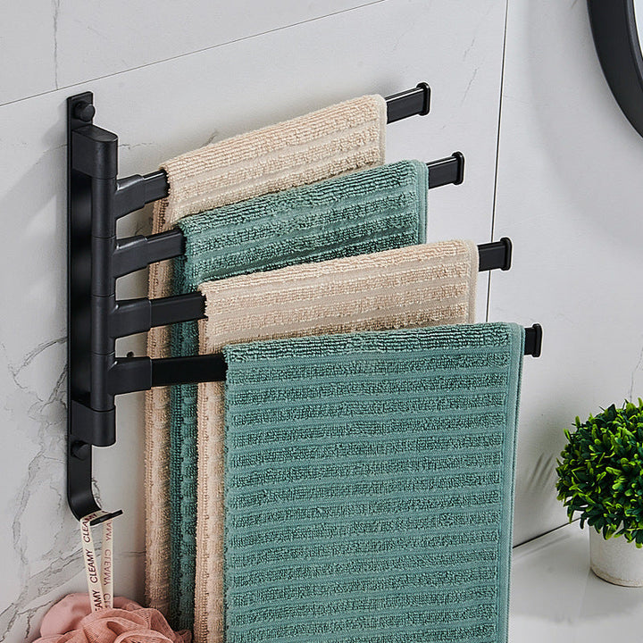BowLift | Stylish Towelly Towel Rack - in Elegant Black Metal