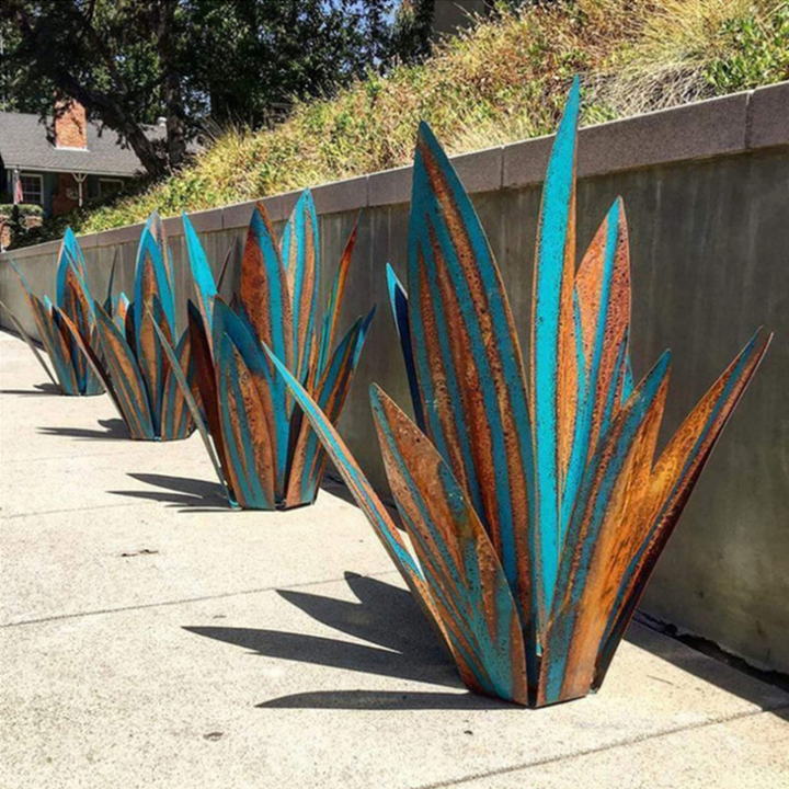 BowLift | Handmade Agave Decorative Plant, Natural Polystone Design