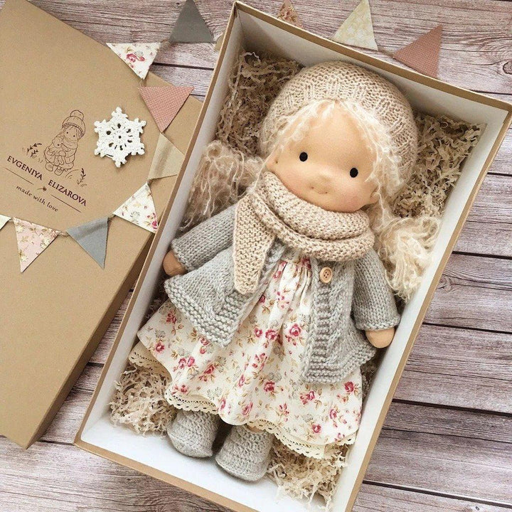 BowLift Poppi | Handcrafted Waldorf Cuddle Doll | Soft, Organic & Non-Toxic