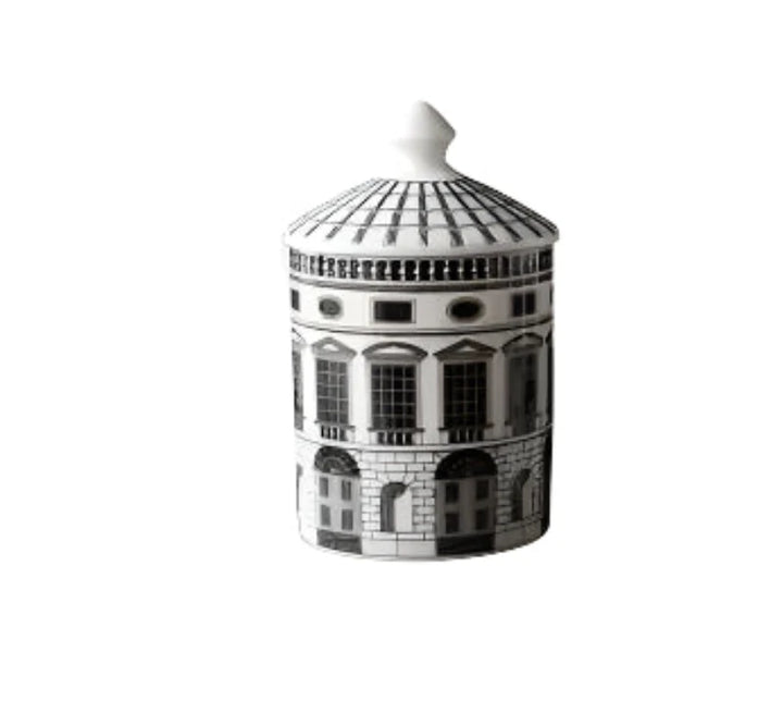 Handmade Ceramic Neuschwanstein Castle Building Rectangle Plate | Bowlift