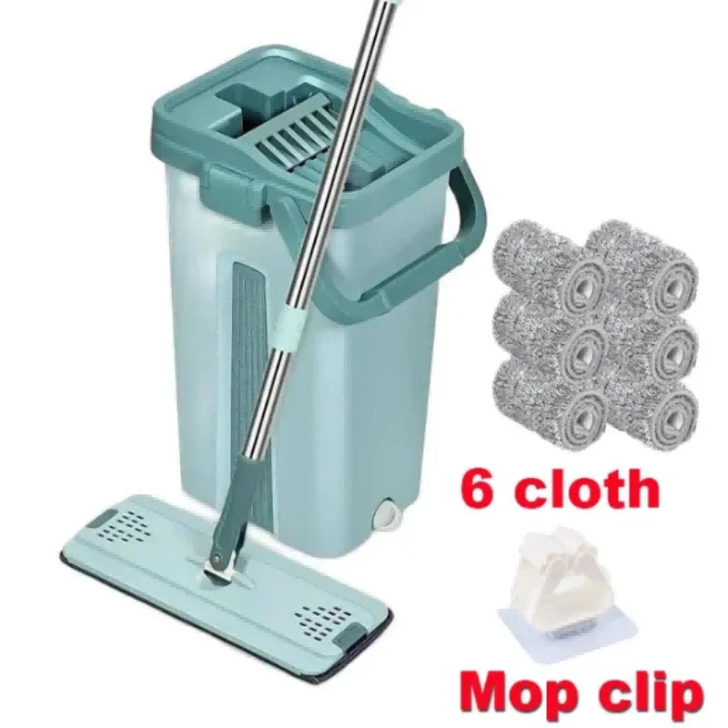 BowLift | Hands-Free Flat Mop with Bucket - FlexiMop