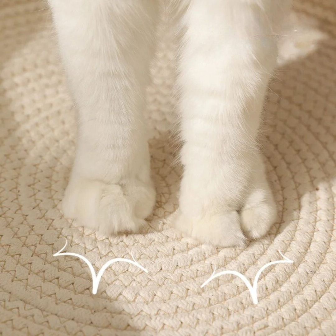 Handwoven Cotton Rope Bed for Cats - CozyNest Bowlift