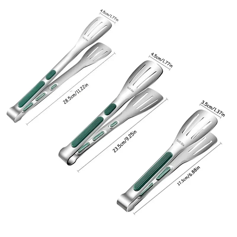BowLift | HandyTongs – Non-slip stainless steel tongs for meat, salad & bread