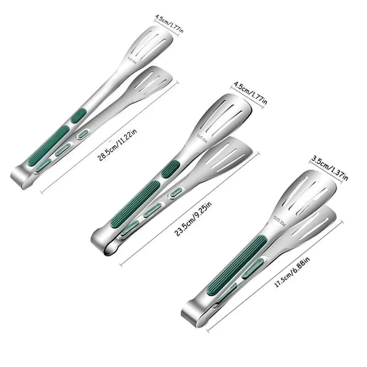 BowLift | HandyTongs – Non-slip stainless steel tongs for meat, salad & bread