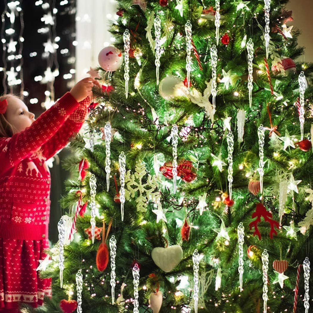 BowLift | Hanging Christmas Icicle Ornaments - Christmas Tree Hanging Icicle Ornaments Bundle