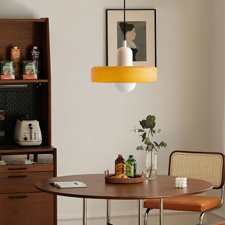 BowLift | Hanging Lamp of Coloured Glass - BauLume