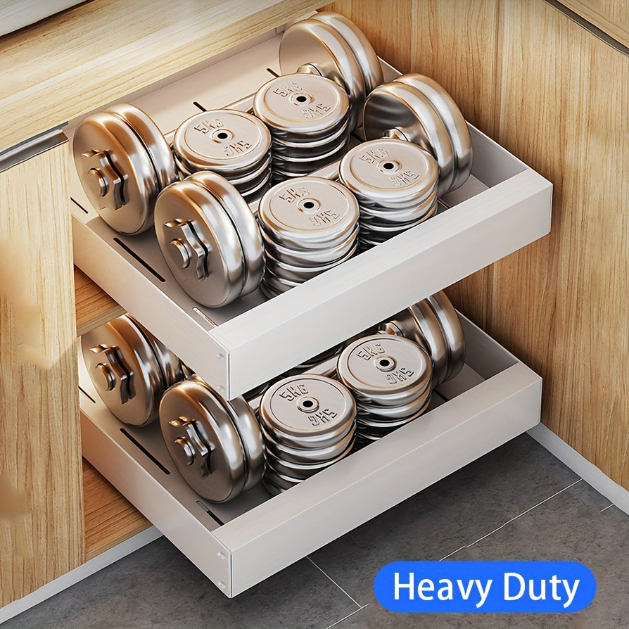 BowLift | Lina Pull-Out Kitchen Cabinet Organiser – Space-Saving Sliding Pantry Storage Rack