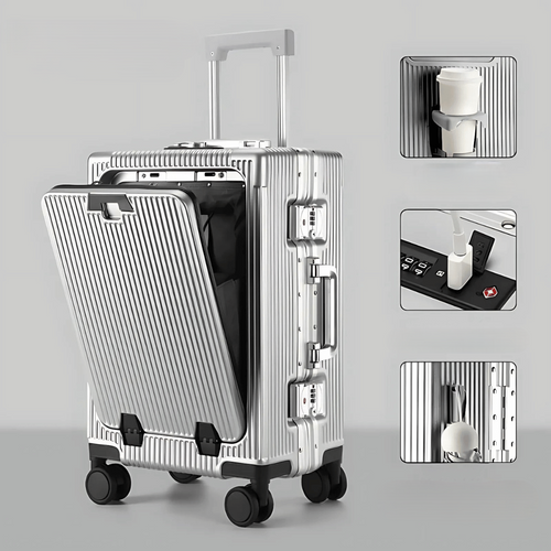 Hard-shell hand luggage suitcase – Manhattan Pro | Bowlift