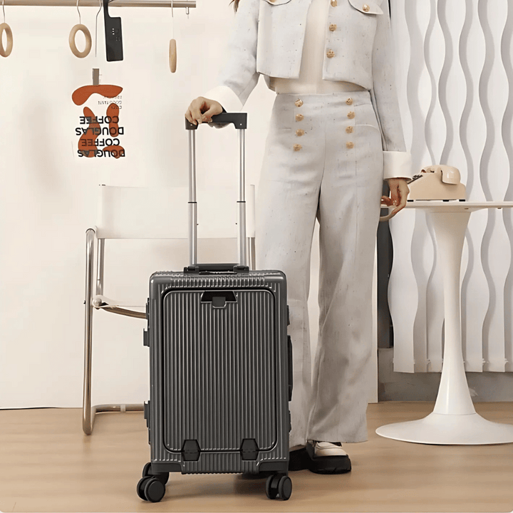 Hard-shell hand luggage suitcase – Manhattan Pro | Bowlift