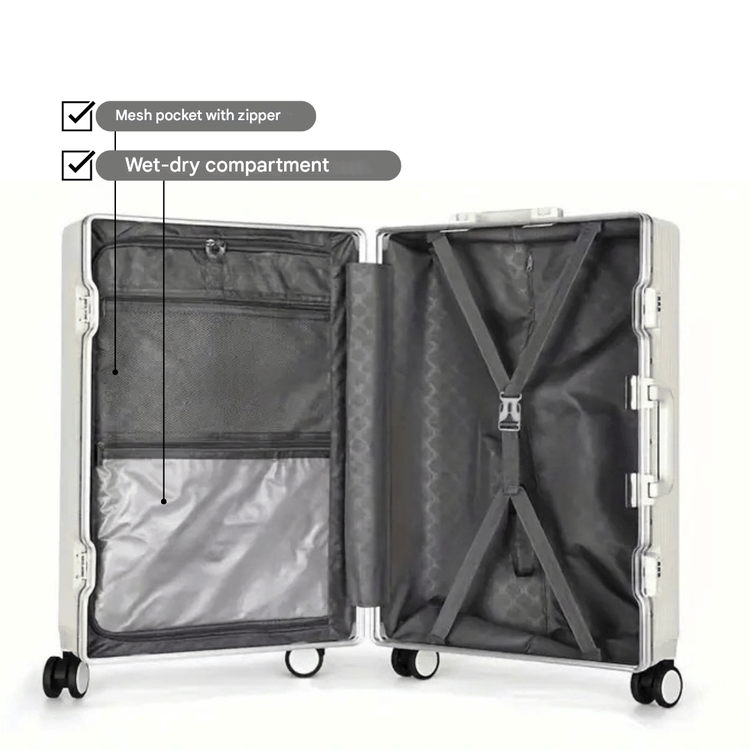 Hard-shell hand luggage suitcase – Manhattan Pro | Bowlift