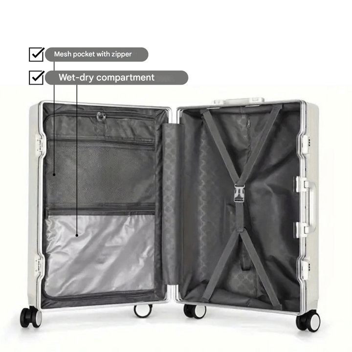 Hard-shell hand luggage suitcase – Manhattan Pro | Bowlift