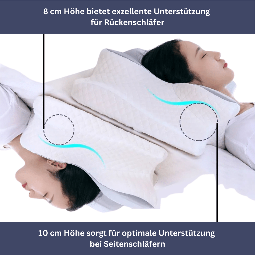 BowLift | Health Pur Pillow – Ergonomic Memory Foam Pillow for Neck & Shoulder Pain Relief