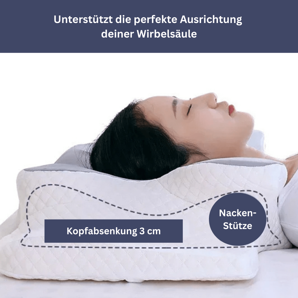 BowLift | Health Pur Pillow – Ergonomic Memory Foam Pillow for Neck & Shoulder Pain Relief