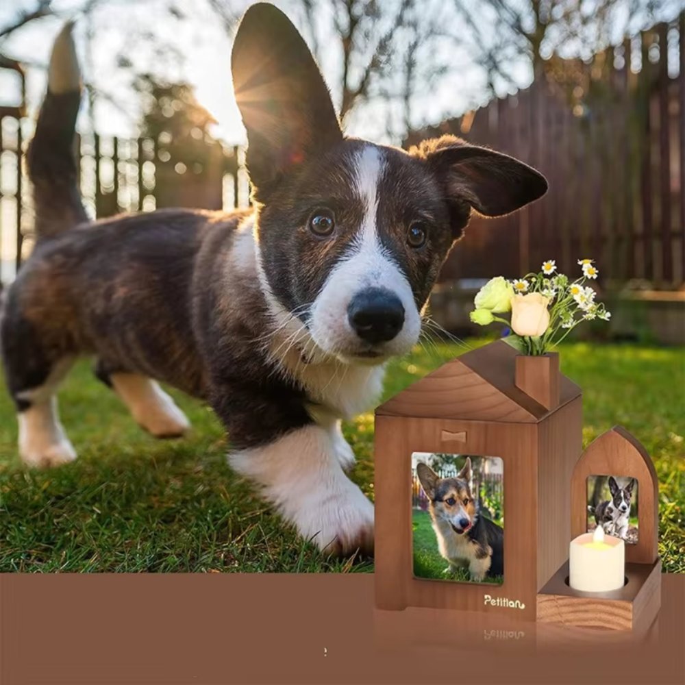 HeartFrame • Pet Memorial Urn - Dog & Cat Urn - BowLift