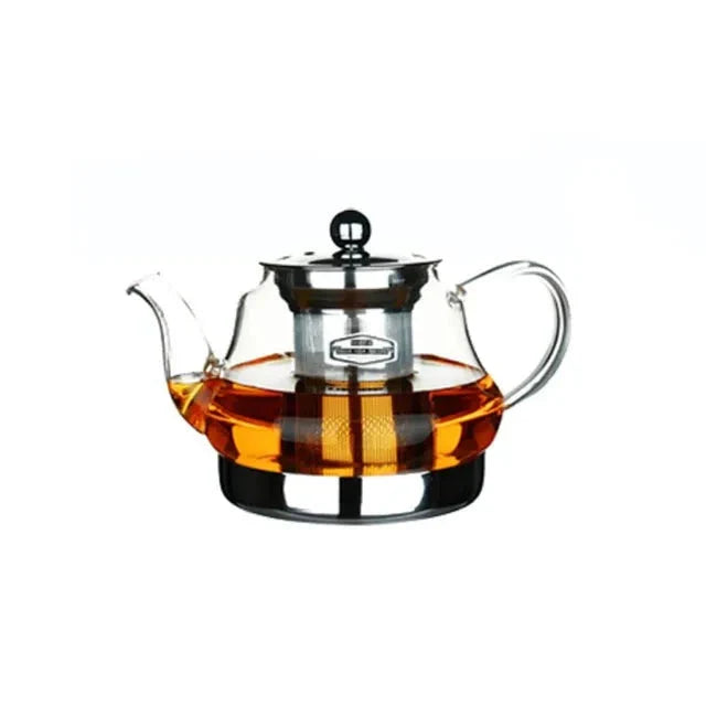 Heat Resistant Clear Glass Teapot Household Thickened Tea Kettle | Bowlift