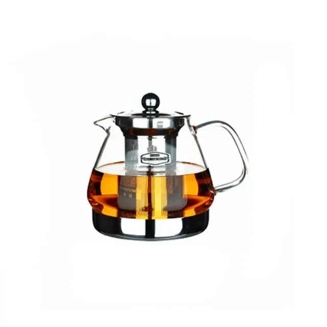 Heat Resistant Clear Glass Teapot Household Thickened Tea Kettle | Bowlift