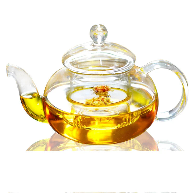 Heat Resistant Glass Tea Pot Glass Teapot with Infuser Tea Pot Set | Bowlift