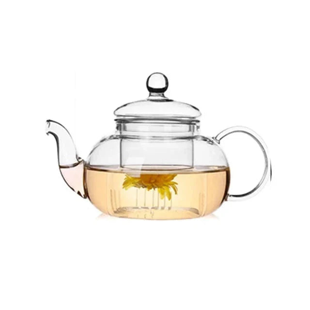 Heat Resistant Glass Tea Pot Glass Teapot with Infuser Tea Pot Set | Bowlift