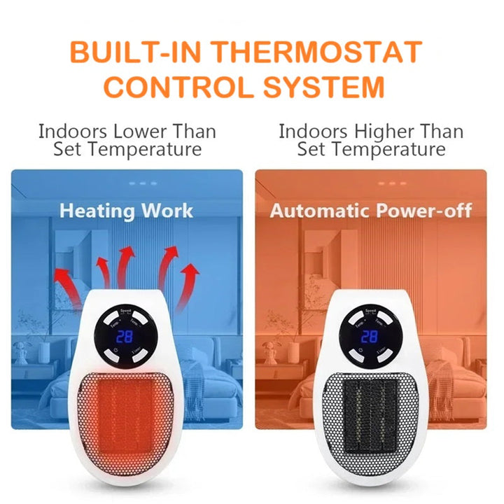 BowLift | Mini Portable Heater with LED Display and Smart Temperature Control