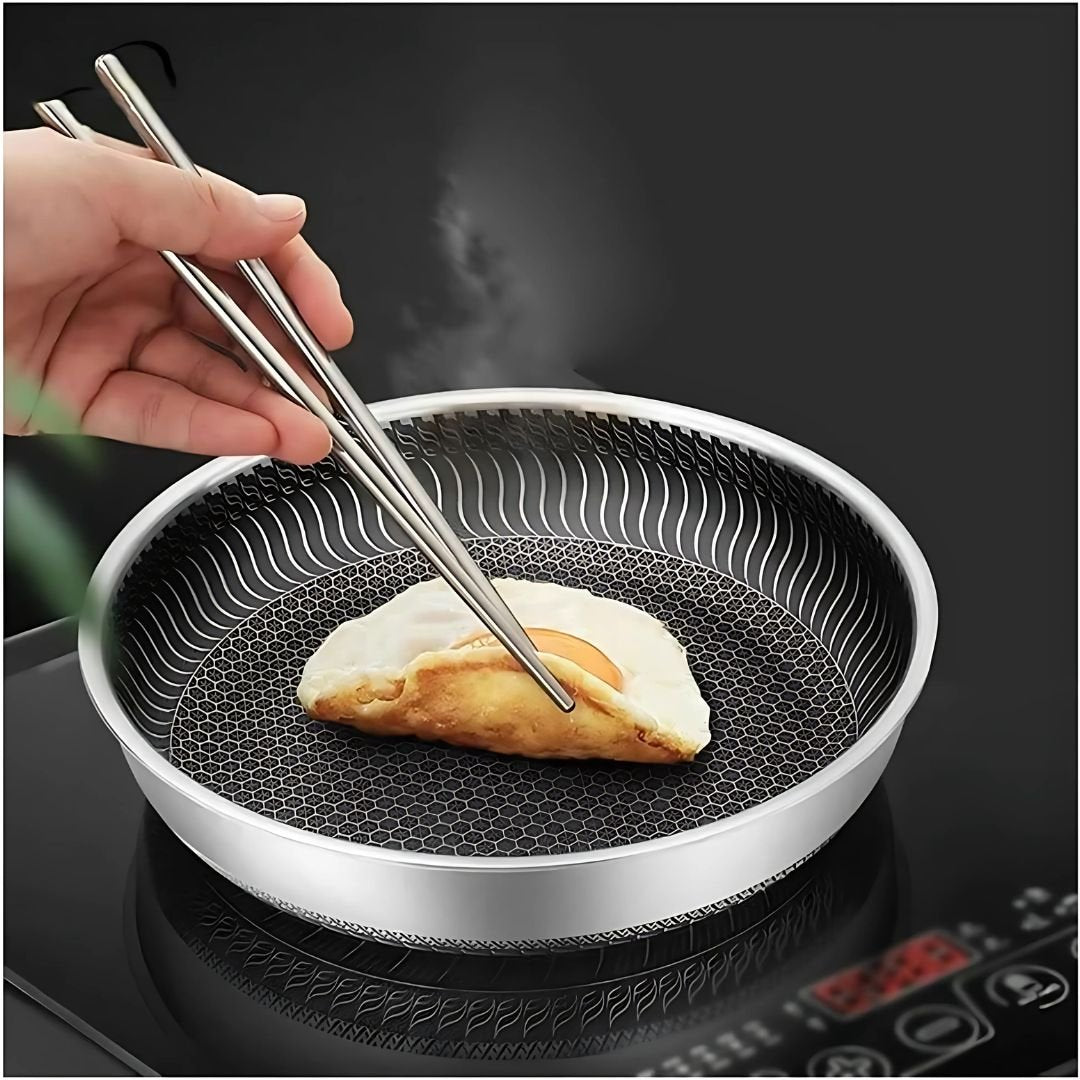 BowLift | PANFORGE – Stainless Steel Non-Stick Pan with Hexa Surface