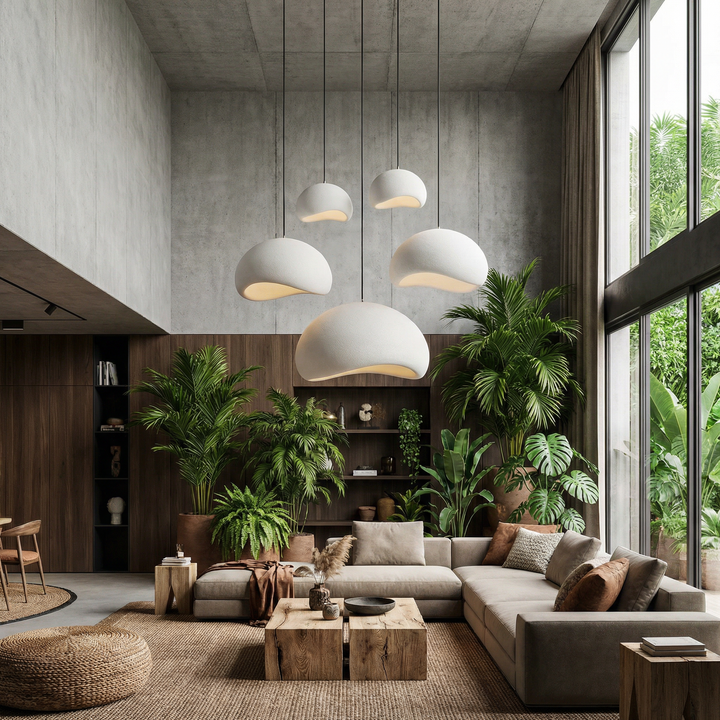 Wabi Sabi Pendant Light Bowlift