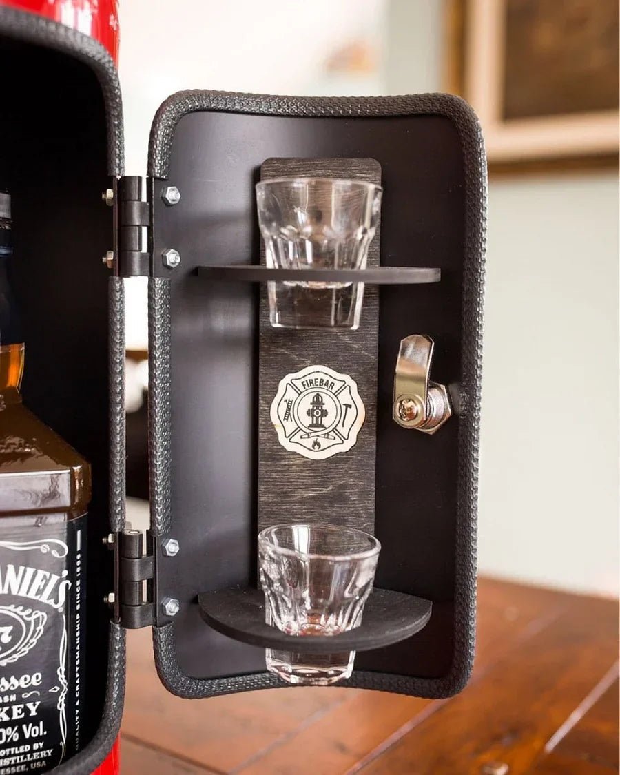 BowLift | SPARKSTASH – Hidden Drink Storage in Fire Extinguisher Design