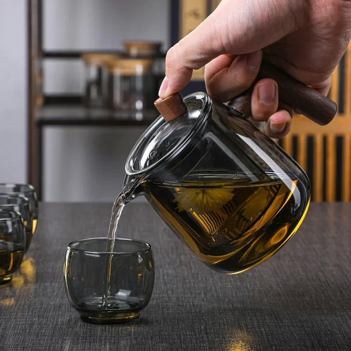 High Borosilicate Glass Teapot Heat Resistant Transparent Teaware | Bowlift