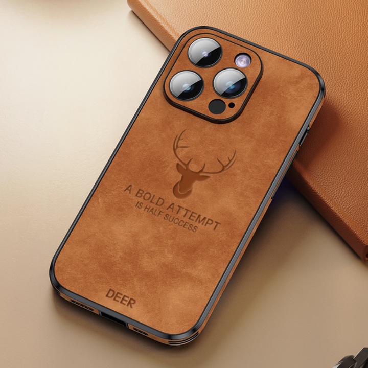 BowLift | Deer - Luxury Leather iPhone Case with Stylish Design and Shockproof Protection