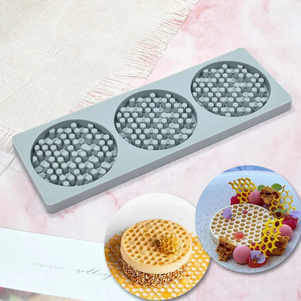 Hollow Out Butterfly Honeycomb Sugar Lace Pad Baking Silicone Mold | Bowlift