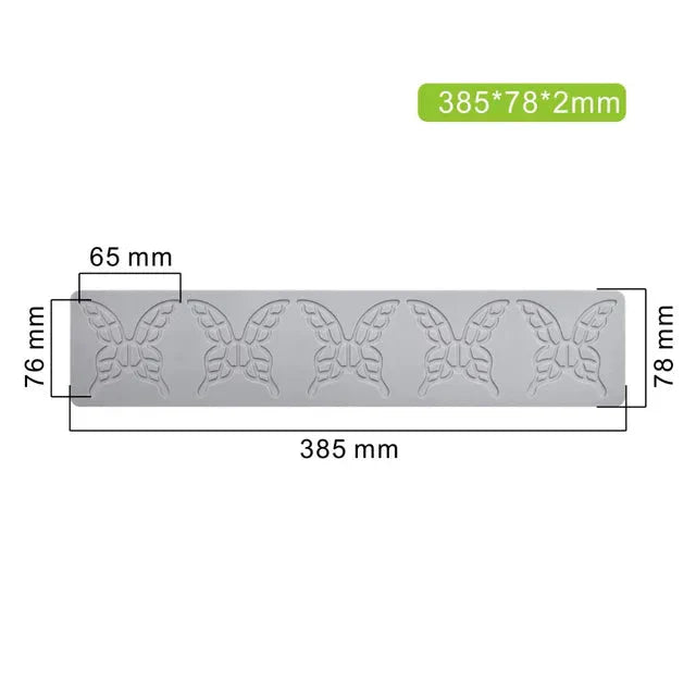 Hollow Out Butterfly Honeycomb Sugar Lace Pad Baking Silicone Mold | Bowlift