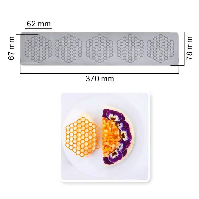 Hollow Out Butterfly Honeycomb Sugar Lace Pad Baking Silicone Mold | Bowlift