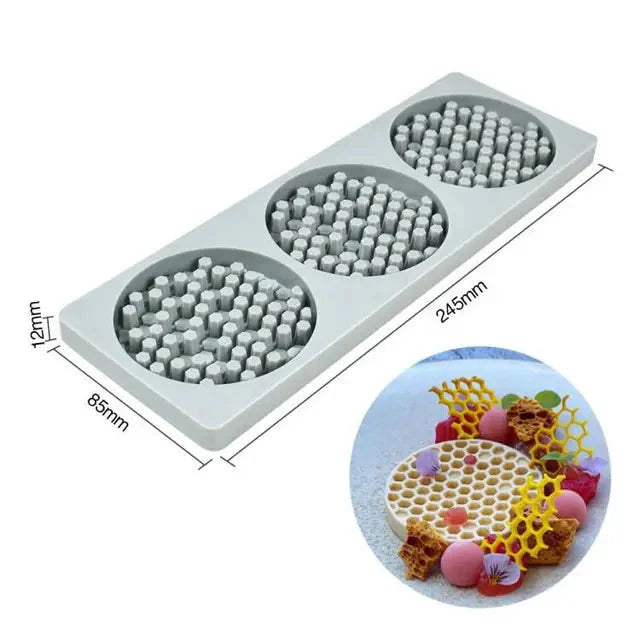 Hollow Out Butterfly Honeycomb Sugar Lace Pad Baking Silicone Mold | Bowlift
