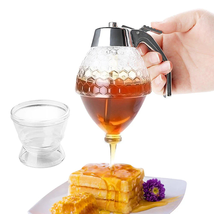 Honey Jar Container Honey Bottle Storage Bee Drip Dispenser | Bowlift